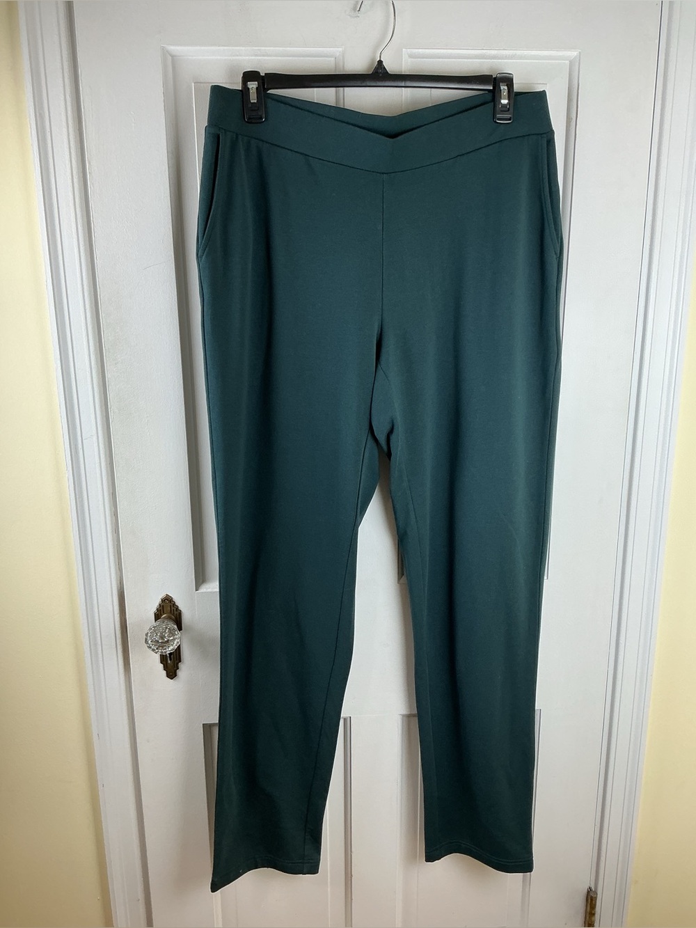 J.Jill Pure Jill Affinity French Terry Pants Womens XL Tall Slim Leg Teal